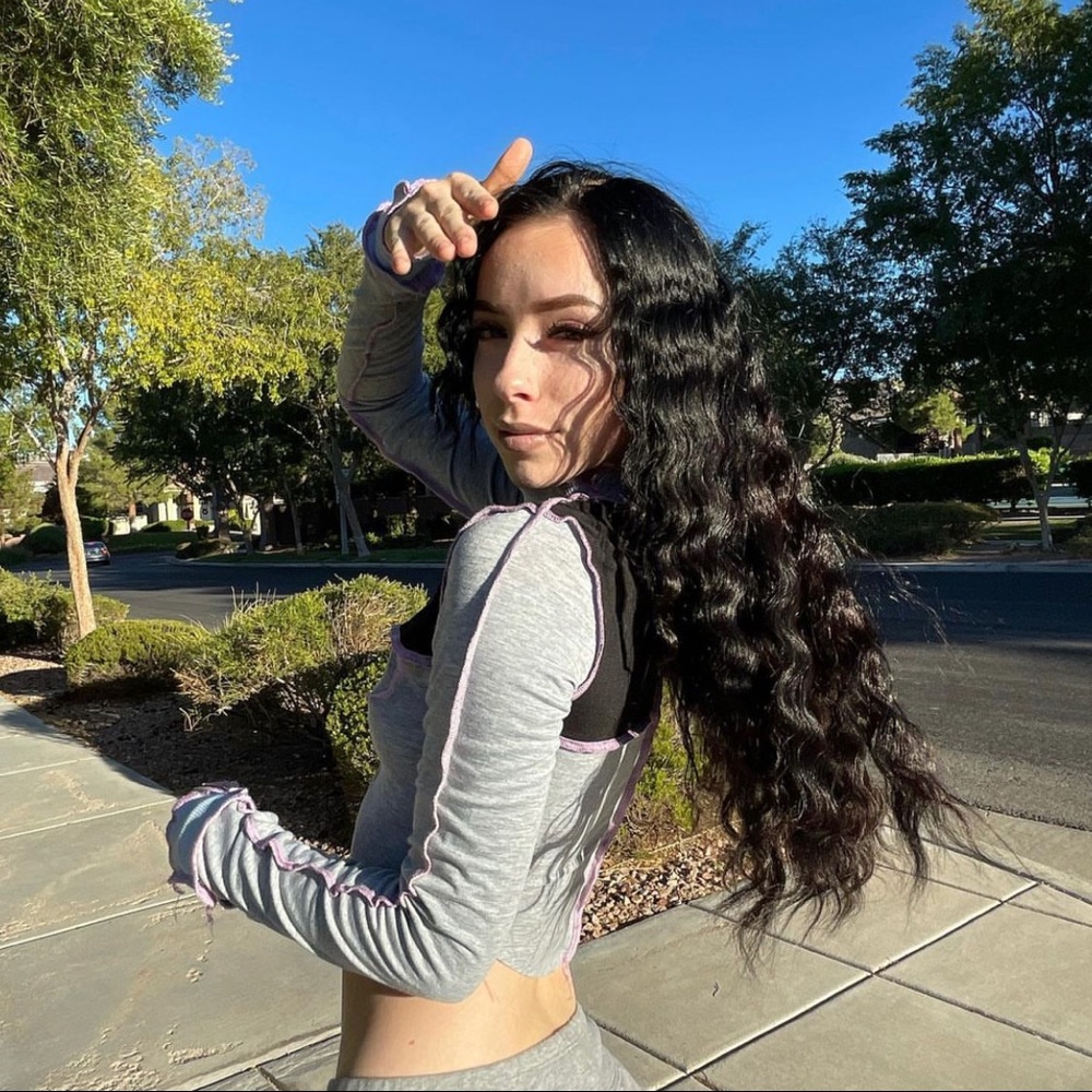 Laced up Long Sleeve Crop Top